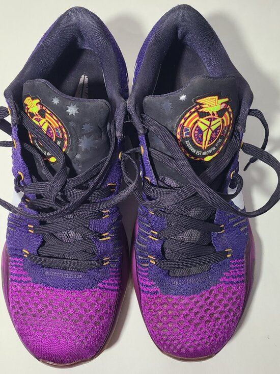 Nike Kobe 10 Elite Low Opening Night Purple Knit Low Men\'s Shoes Size 10.5 VGUC main image 5